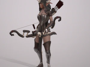 elven huntress 3D Model