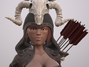 elven huntress Modelo 3D
