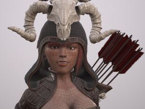 elven huntress Modelo 3D