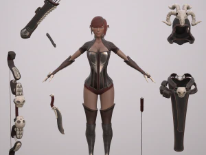 elven huntress 3D Model