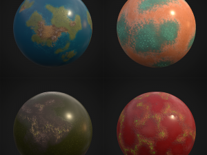 stylized planets 02 3D मॉडल