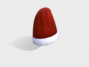 free hand-painted christmas hat 3D Model
