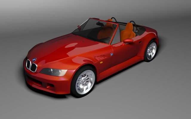 bmw z3 3Dモデル .c4d .max .obj .3ds .fbx .stl .blend 