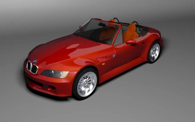 bmw z3 3D Model .c4d .max .obj .3ds .fbx .stl .blend 