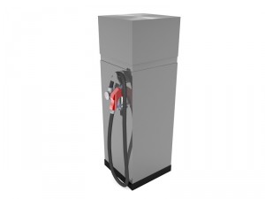 petrol station of fuel dispensing 3D 모델