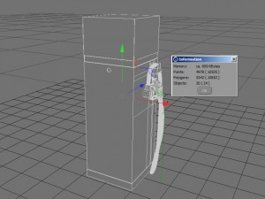 petrol station of fuel dispensing 3D 모델