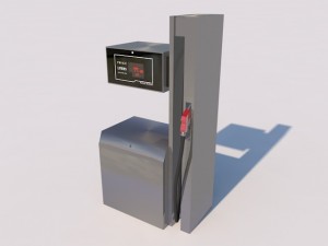 petrol station of fuel dispensing 3D Model