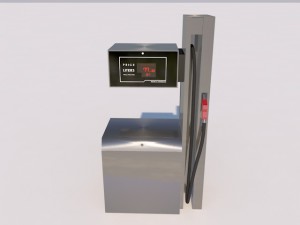 petrol station of fuel dispensing 3D Модель