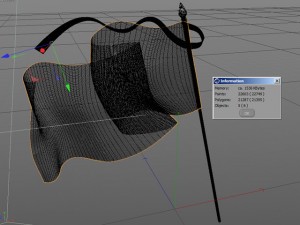 the soviet world war victory flag standard- ussr 3D Model