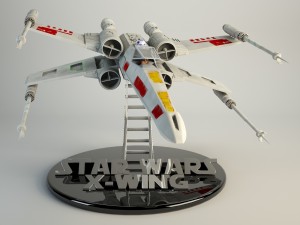 x-wing star wars 3D 모델