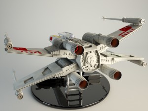 x-wing star wars 3D 모델