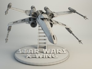 x-wing star wars 3D 모델