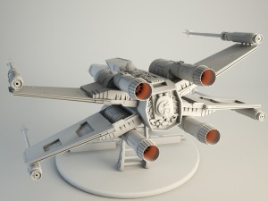 x-wing star wars 3D 모델