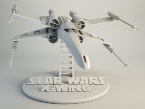 x-wing star wars 3D 모델