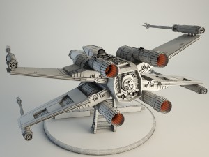 x-wing star wars 3D 모델