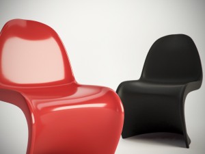 panton chair Modelo 3D