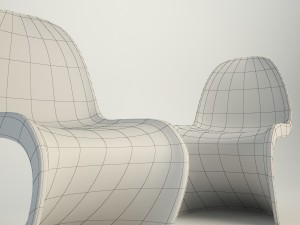 panton chair Modello 3D