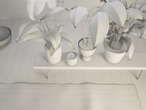 the plants 3D 모델