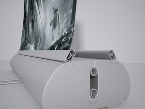 mall stand set 02 3D Model