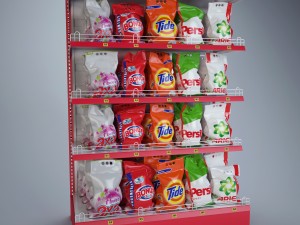 mall stand set 03 3D Model