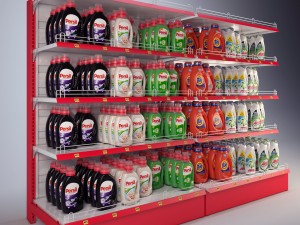 Mall stand set 04 3D Модель