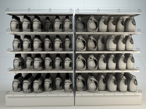 Mall stand set 04 3D Модель