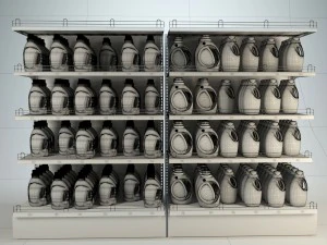 Mall stand set 04 3D Model