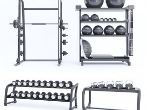 gym gallery 3D Model