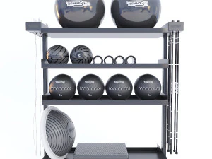 gym gallery 3D Model