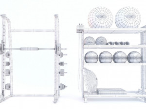 gym gallery 3D Модель