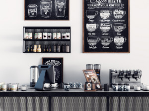 coffee bar Modelo 3D