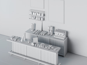 coffee bar Modelo 3D