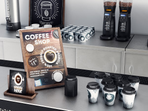 coffee bar Modelo 3D