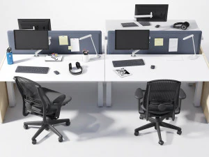 renew link workstation celle chair 3D Model