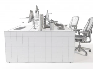 renew link workstation celle chair 3D Model