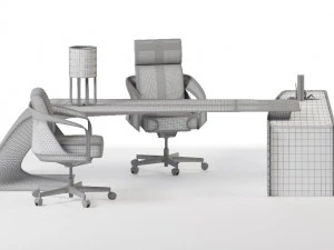 ettore grand bureau 3D Model