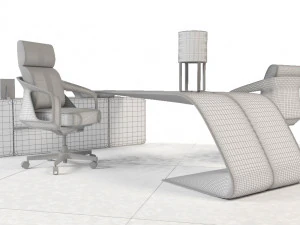 ettore grand bureau 3D Model