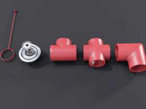 strop rurowy Model 3D