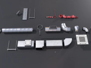 strop rurowy Model 3D