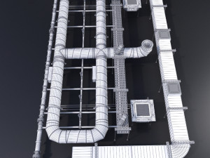 pipe ceiling 3D Model