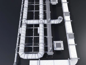 strop rurowy Model 3D