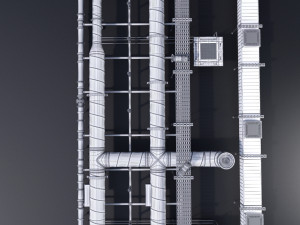pipe ceiling 3D Model