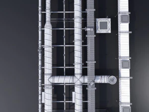 strop rurowy Model 3D