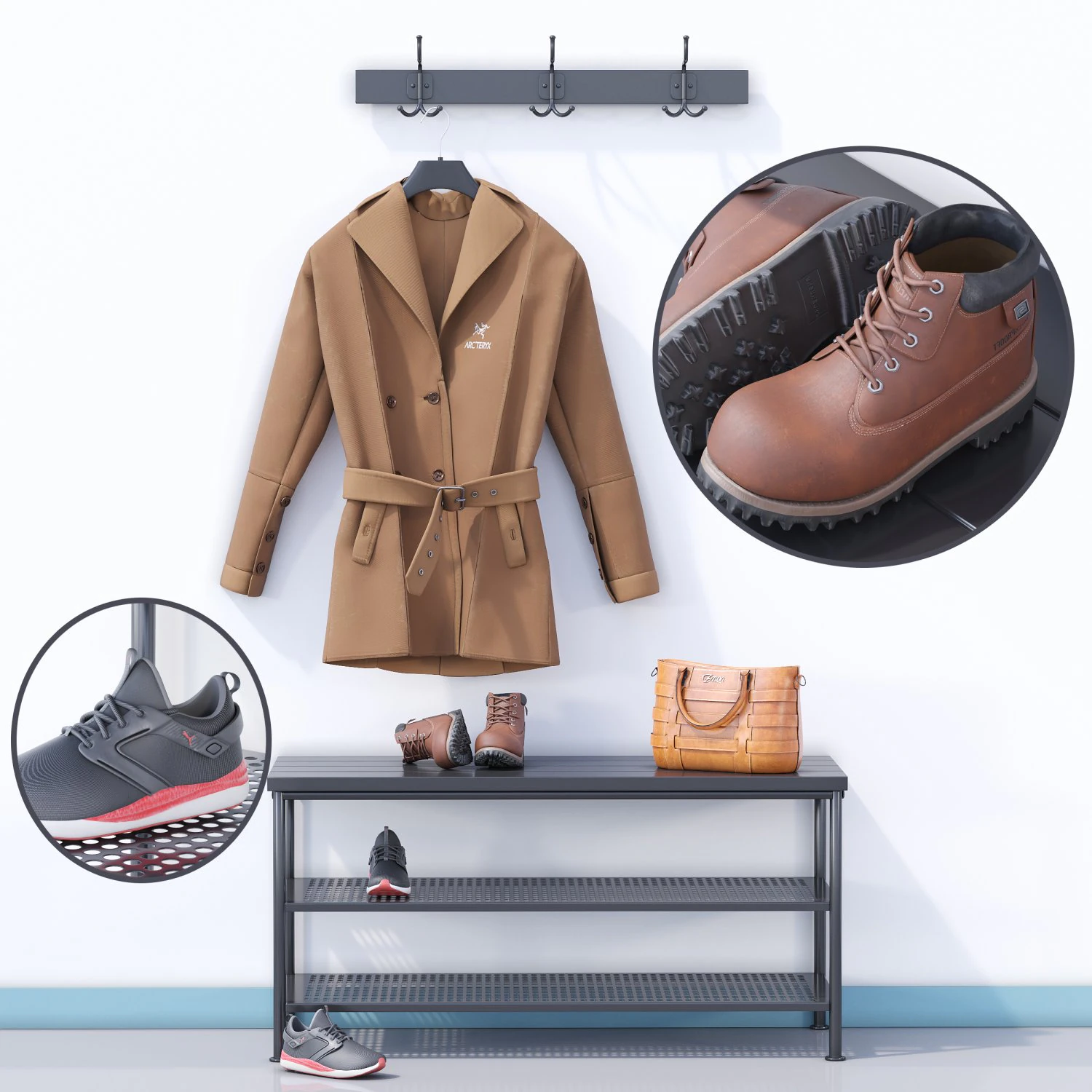 ikea hanger 3D Model .c4d .max .obj .3ds .fbx .stl .blend