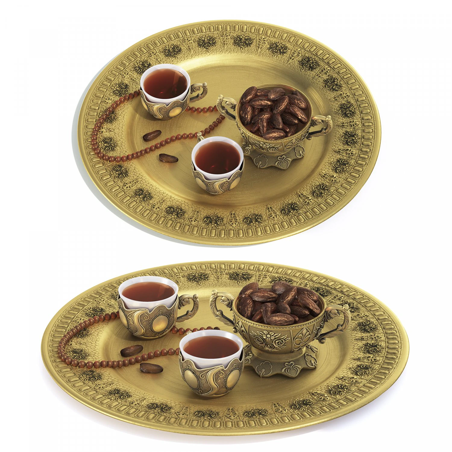Arabian Accessories Set 3D Model .c4d .max .obj .3ds .fbx .stl .blend 