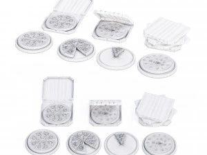Italian Pizza Set 3D Model