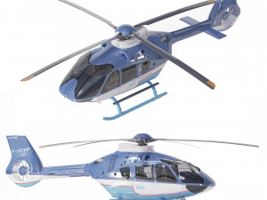 Airbus Helicopter H135 Civil Model 3D