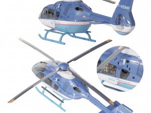 Airbus H&eacute;licopt&egrave;re H135 Civil Modèle 3D