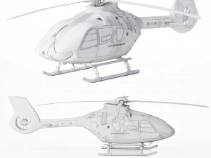 Airbus H&eacute;licopt&egrave;re H135 Civil Modèle 3D