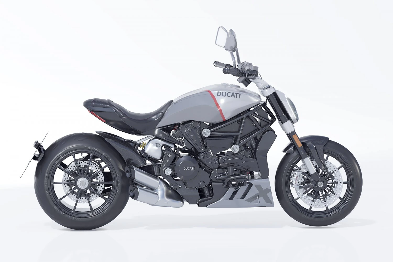 Realistic XDiavel Black Star 3D Model .c4d .max .obj .3ds .fbx .stl .blend 
